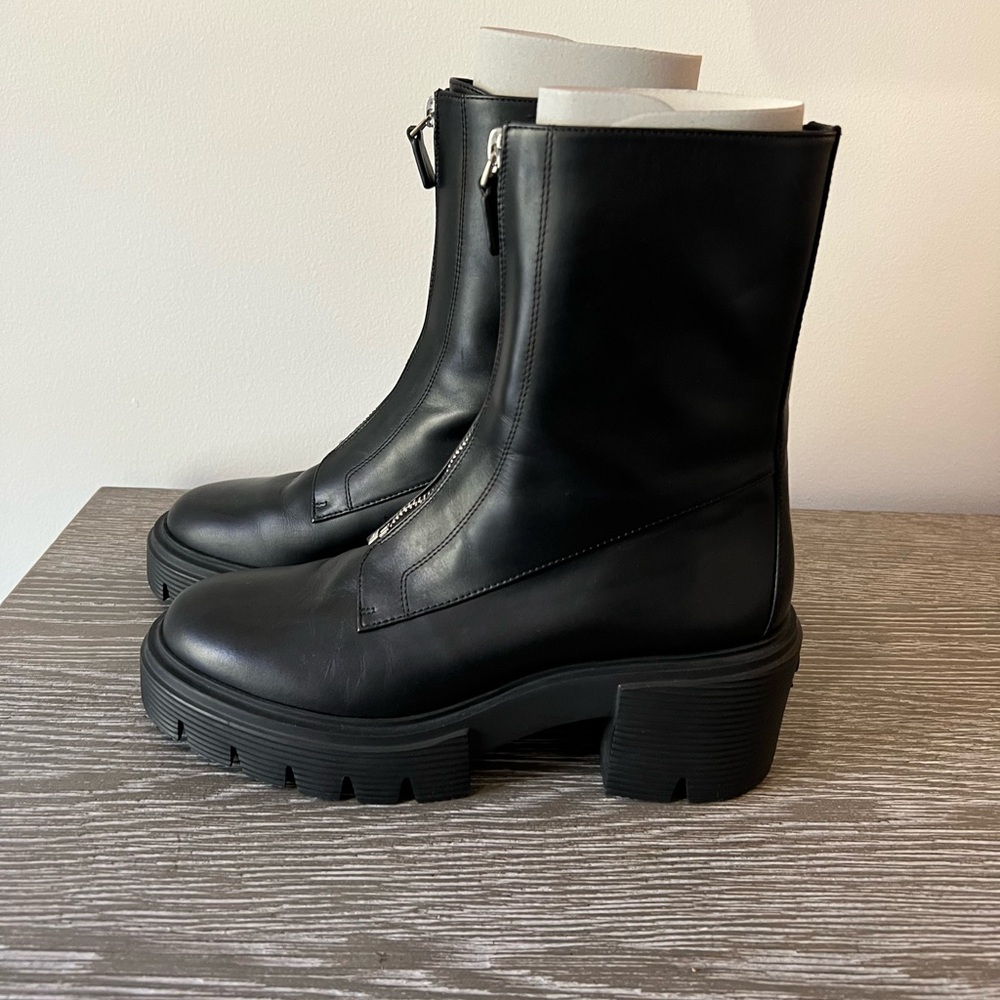 Stuart Weitzman SoHo Zip Booties - Picture 4 of 7